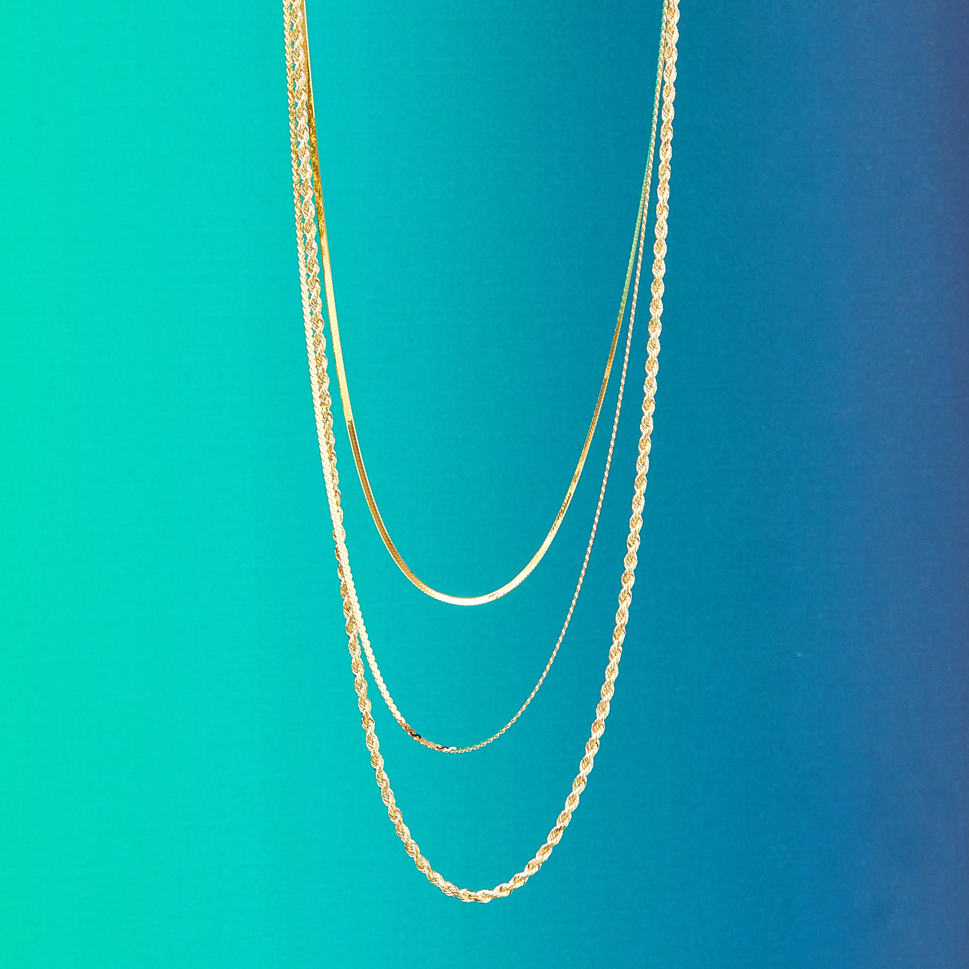 2.5mm Twisted Rope Chain Necklace