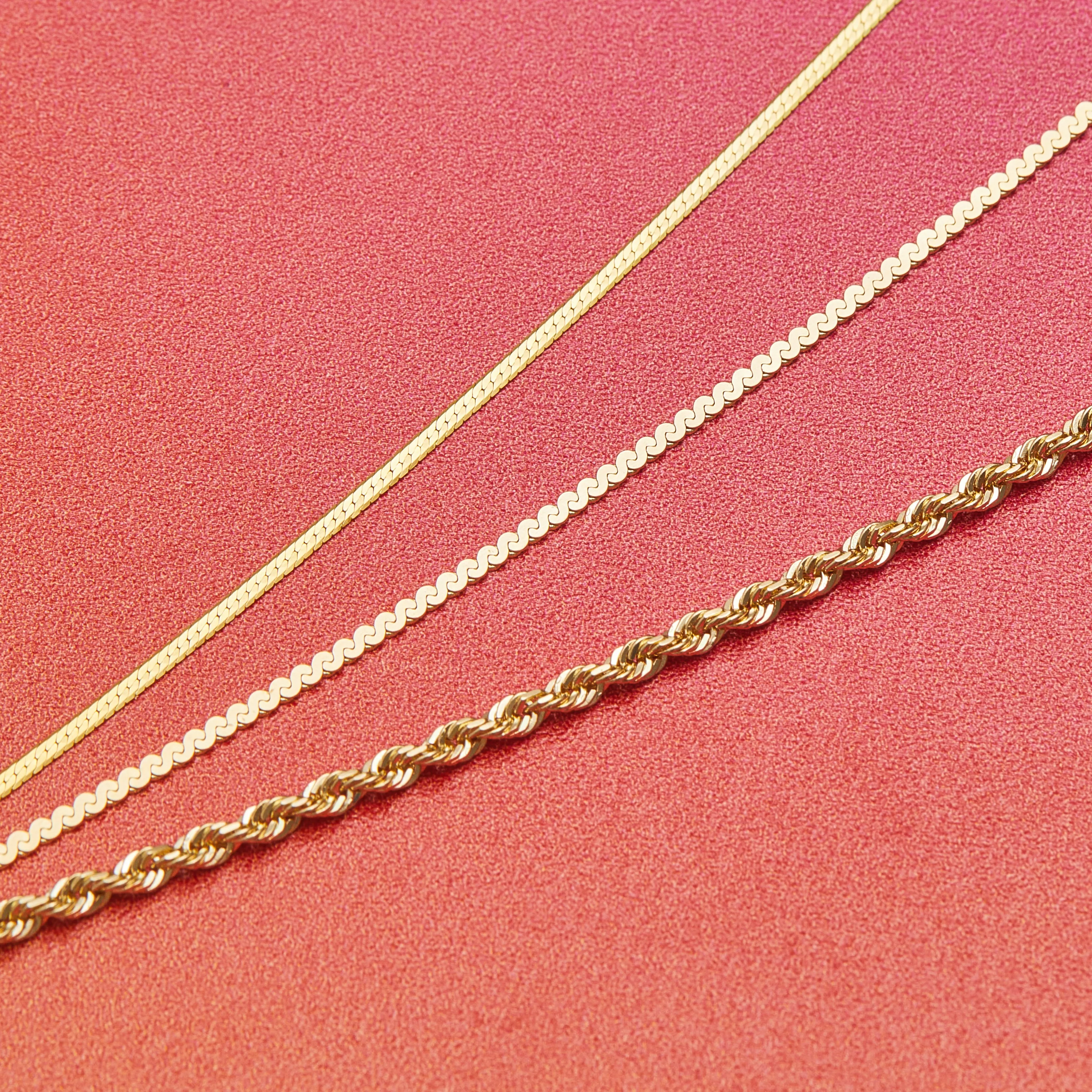 2.5mm Twisted Rope Chain Necklace