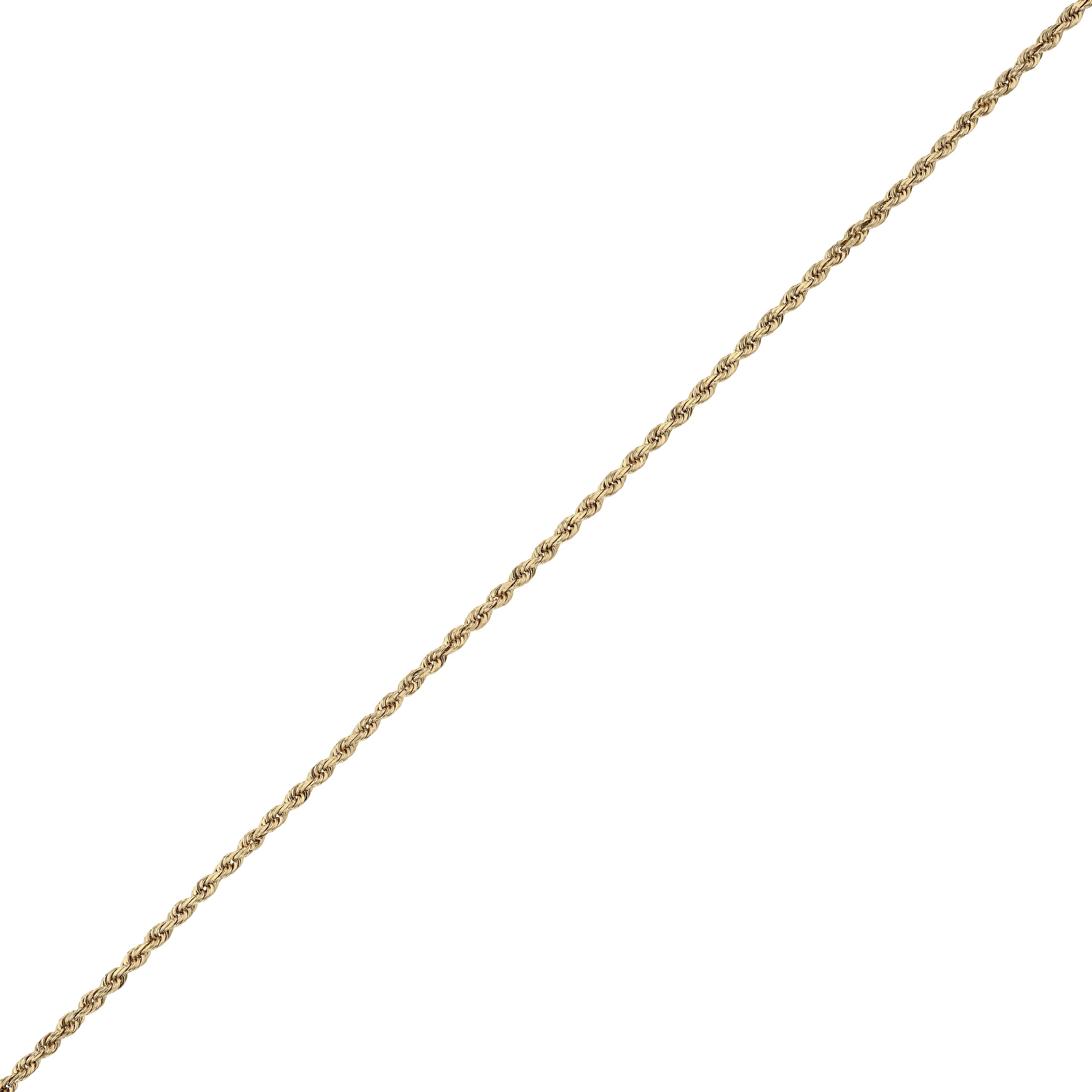 2.5mm Twisted Rope Chain Necklace