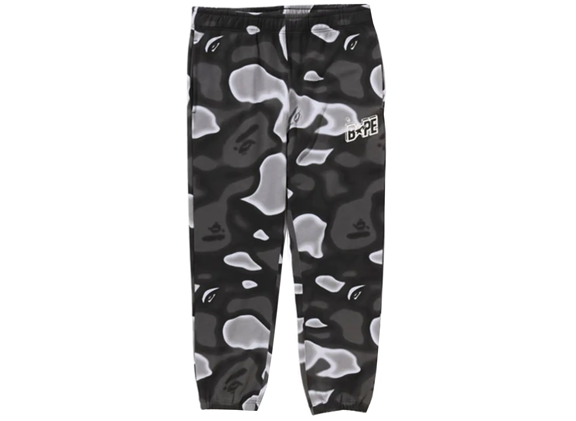 A Bathing Ape Liquid Camo Bape Sta Sweatpants in Black