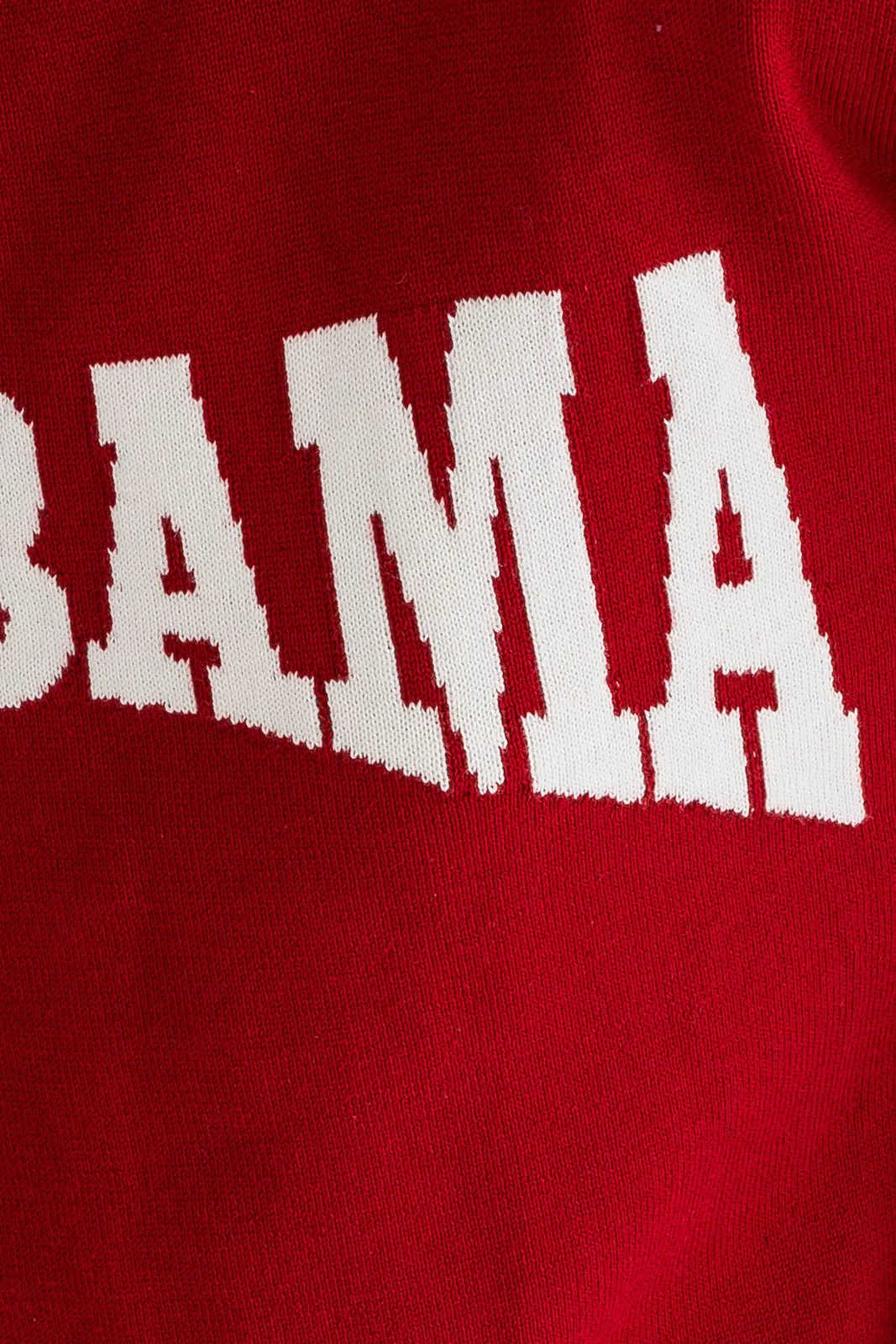 Alabama Game Day Light Weight Burgundy and White Sweater