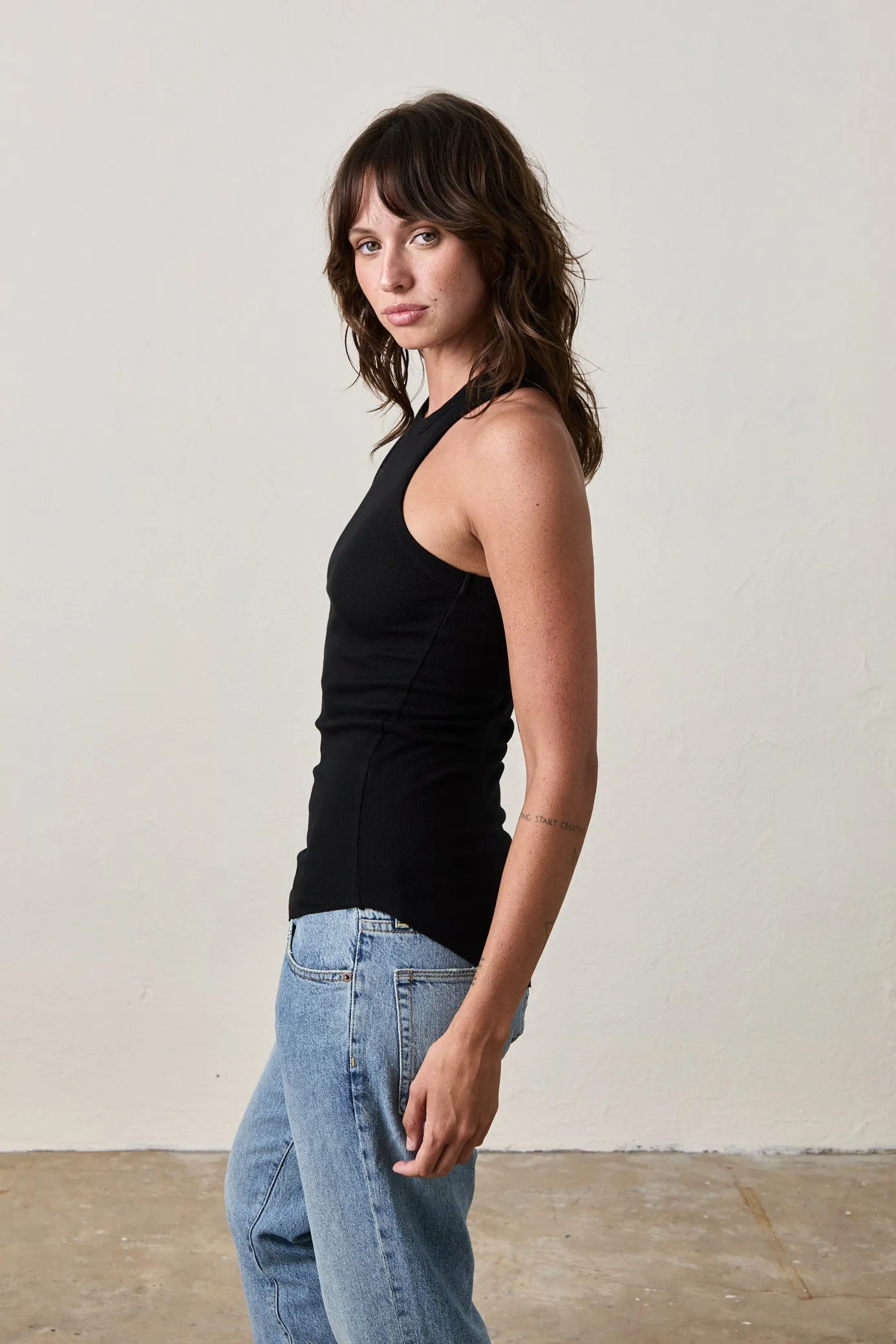 ALEXA RIB TANK / BLACK