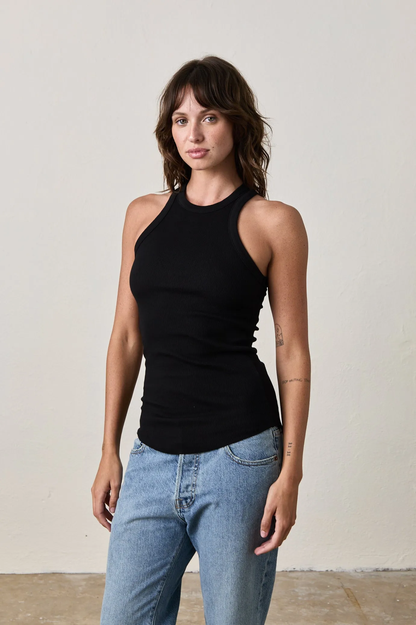 ALEXA RIB TANK / BLACK