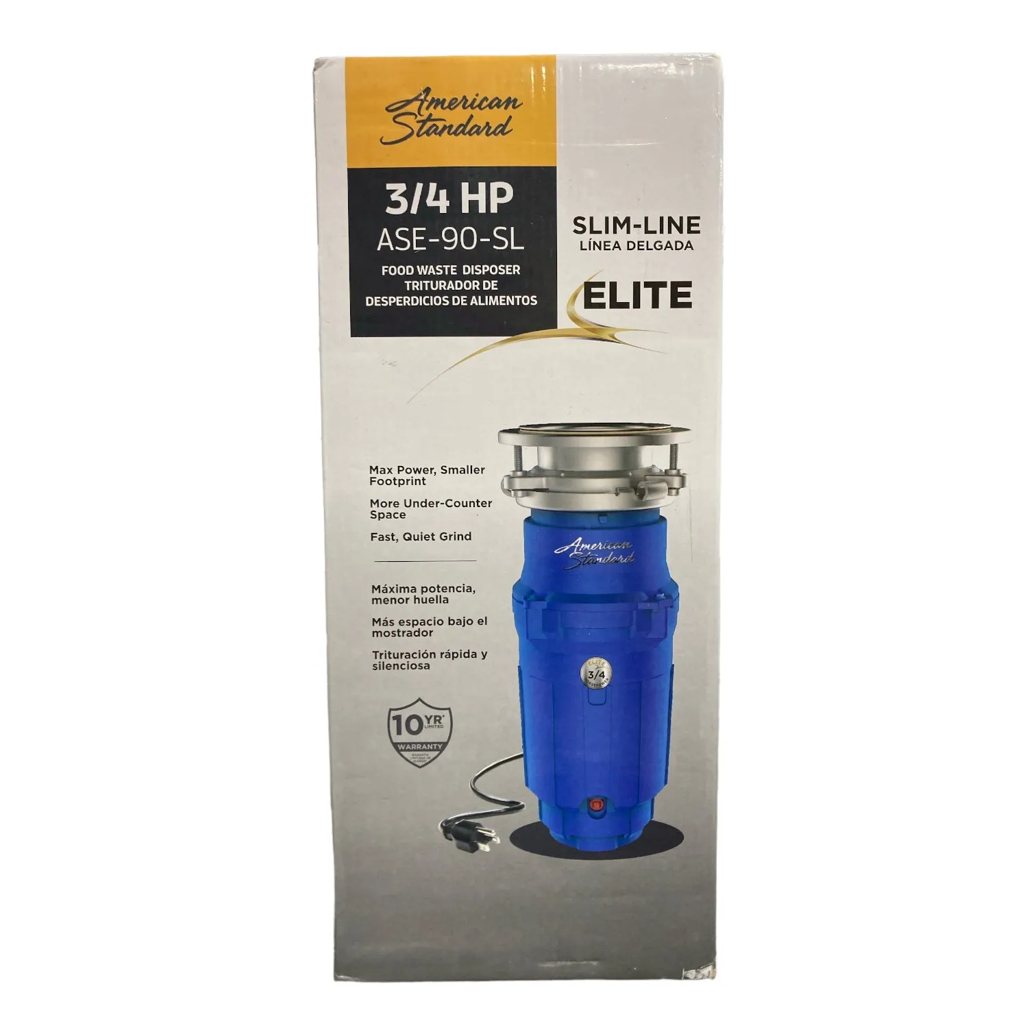 American Standard Slim Line Elite 3/4 HP Food Waste Disposer ASE-90-SL