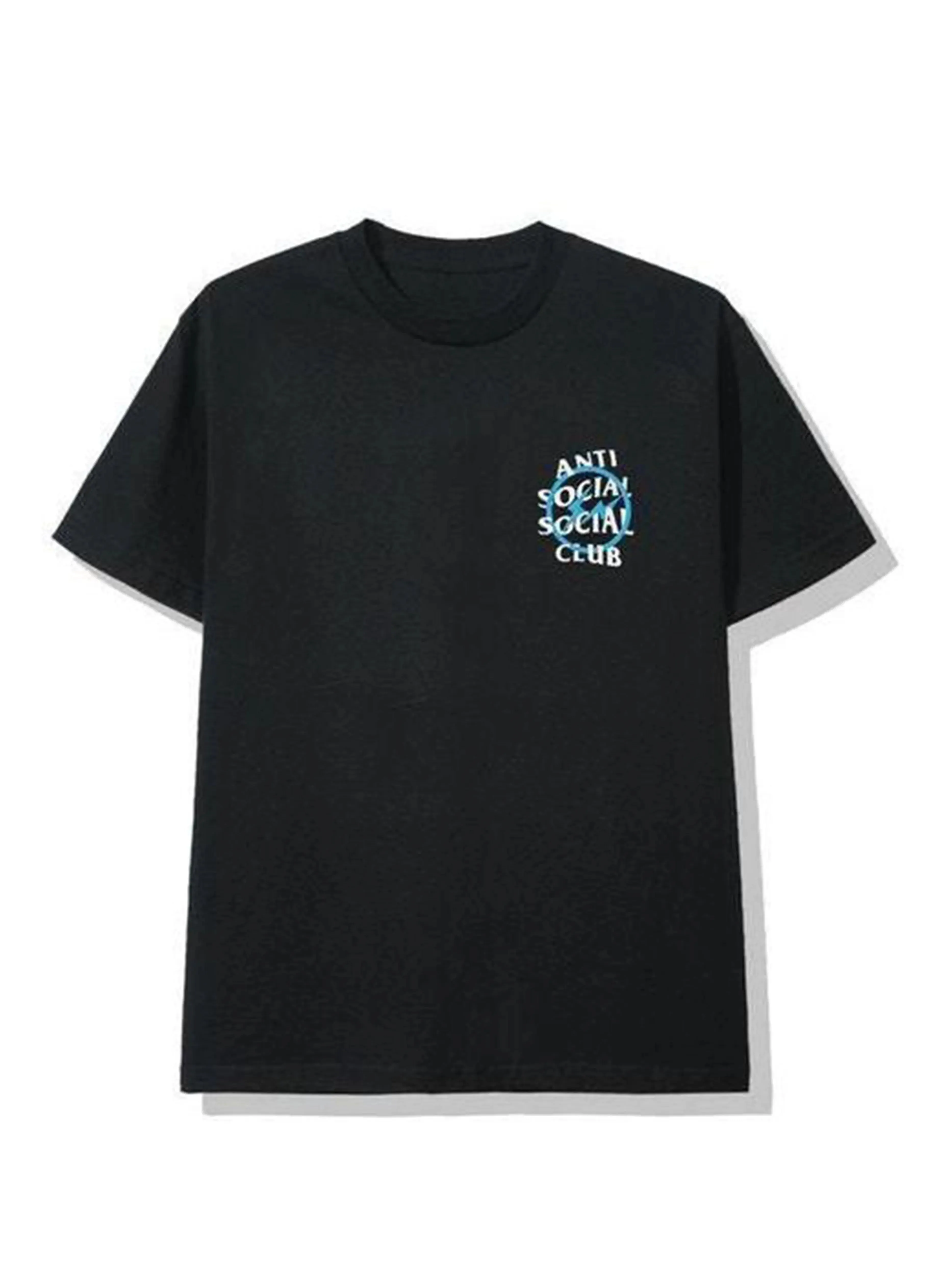 Anti Social Social Club Fragment Blue Bolt Tee Black