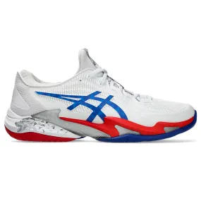 ASICS Men's Court FF 3 Novak Tennis Shoe (White/Asics Blue)