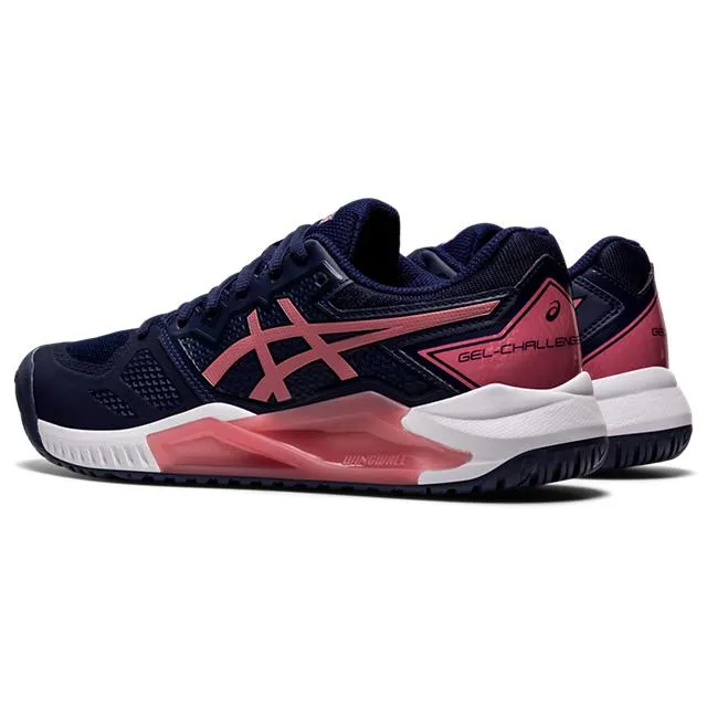 Asics Womens Gel Challenger 13 Tennis Shoes - Peacoat/Smokey Rose