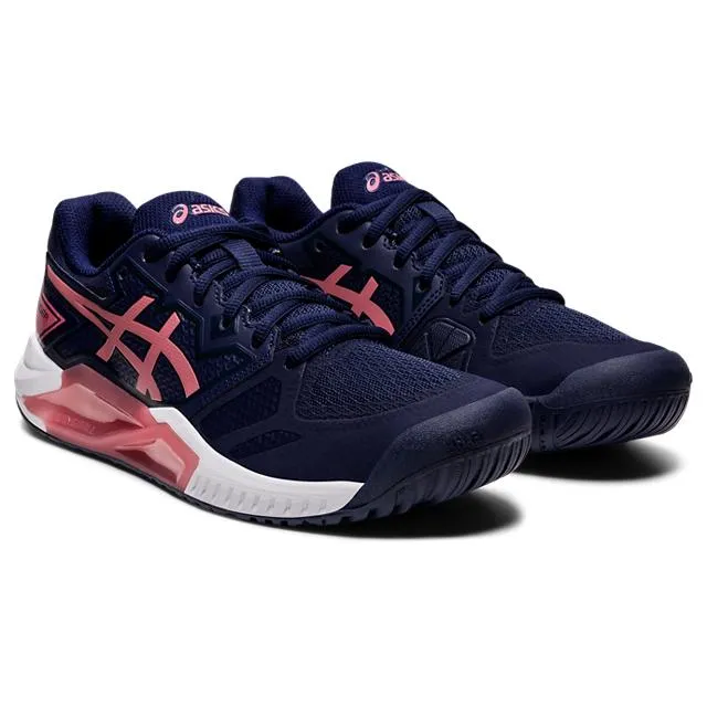 Asics Womens Gel Challenger 13 Tennis Shoes - Peacoat/Smokey Rose