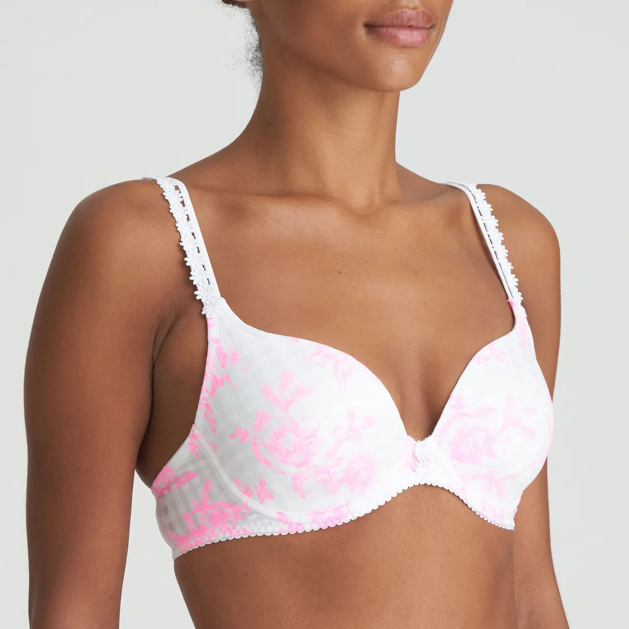 Avero Tiny Heart Shape Padded Bra in Love Blossom