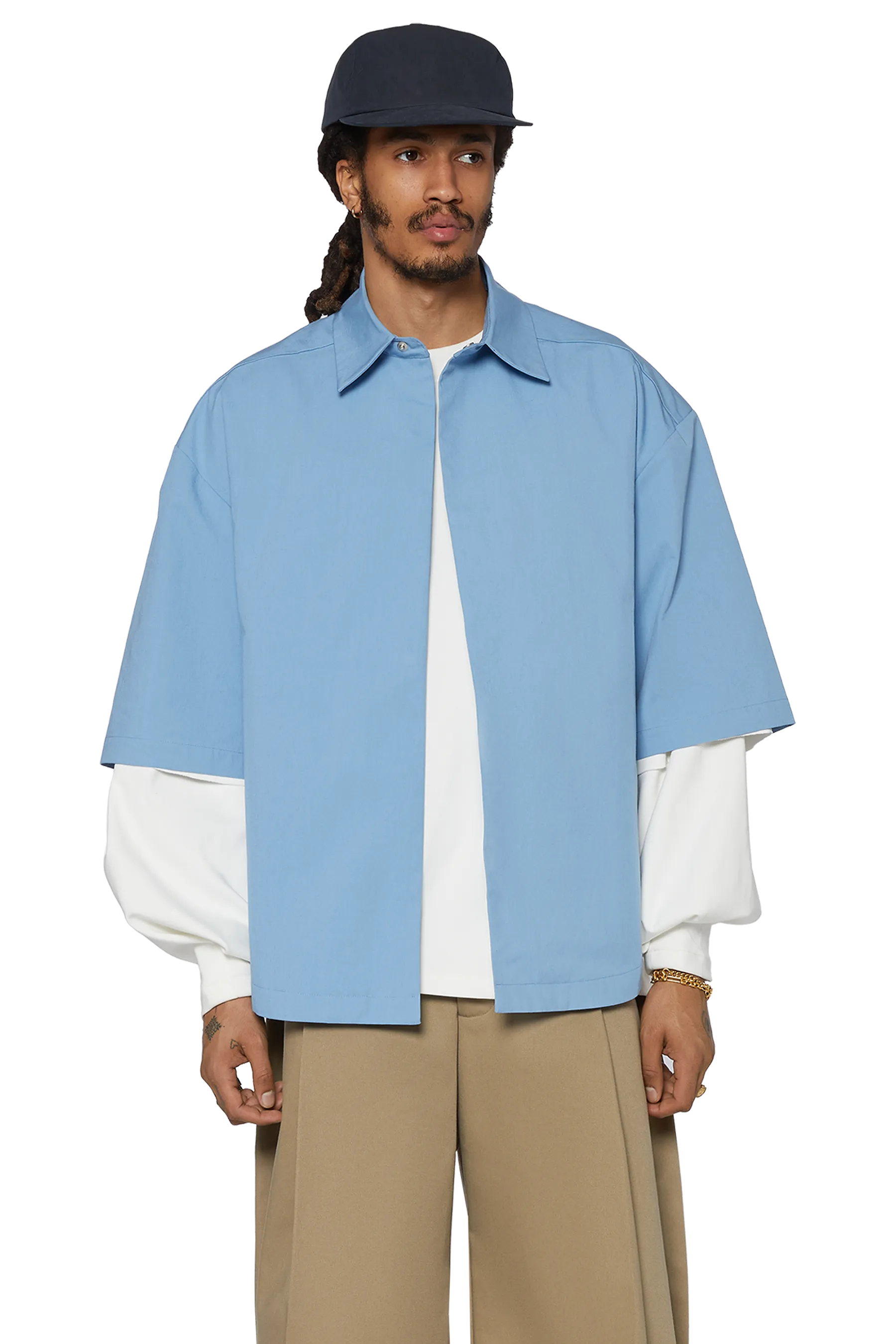 Azure Blue M5 Worker Shirt