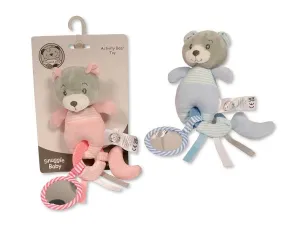 Baby Bear Activity Toy with Rattle, Mirror and Teether (18cm) (PK6) GP-25-1241