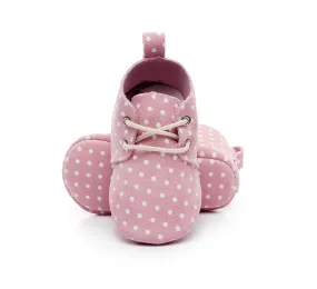 Baby Oxford Walkers - Pink Dots