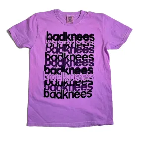 badknees LINES T-shirt - Neon Purple