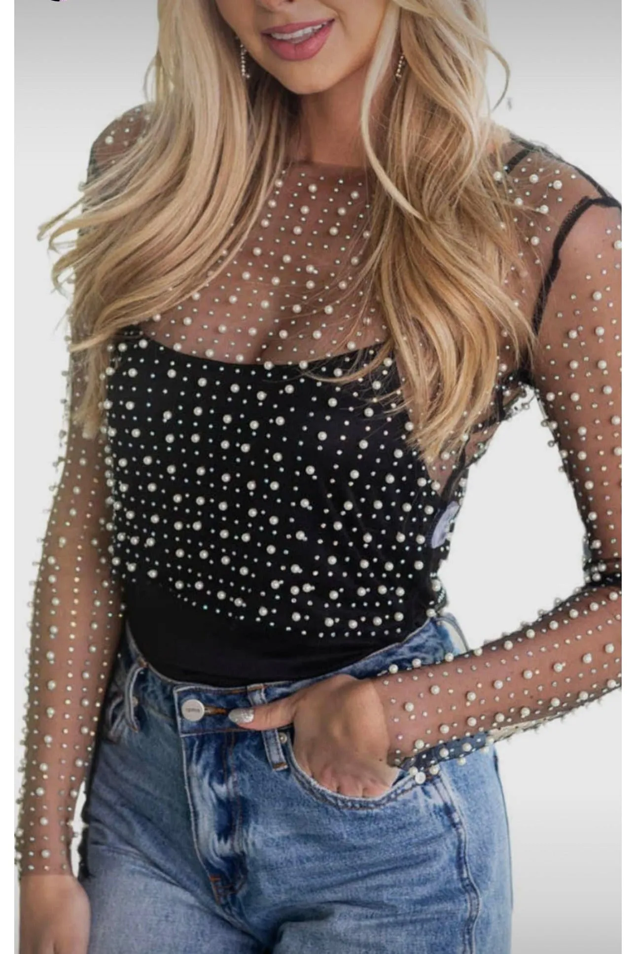 Black Pearl Crop Top