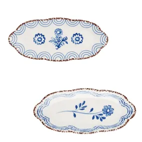 Blue Floral Plate