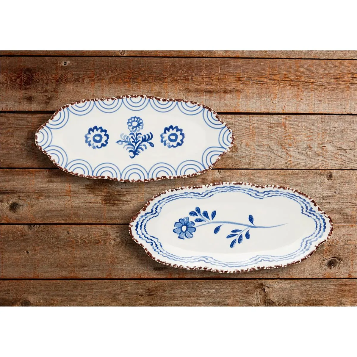 Blue Floral Plate