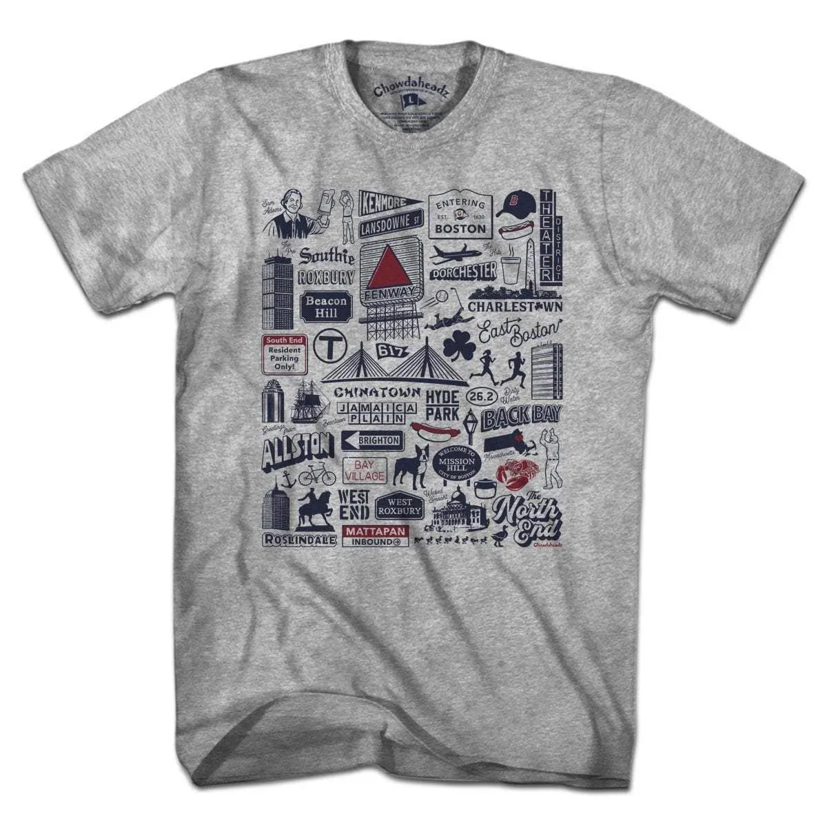 Boston Tourist Attraction T-Shirt: Unisex / M /Chowdaheadz