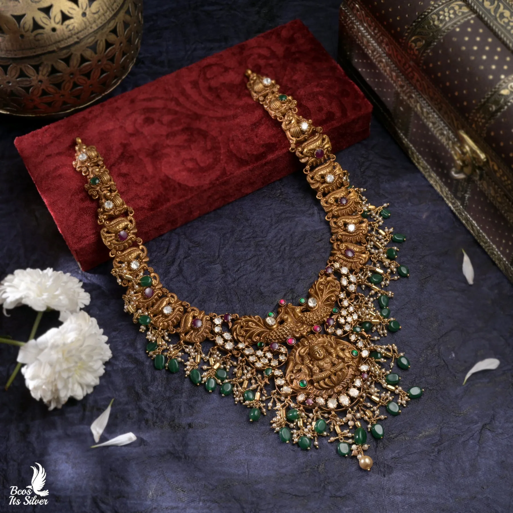 Bridal Flying peacock Neckpiece - 5235