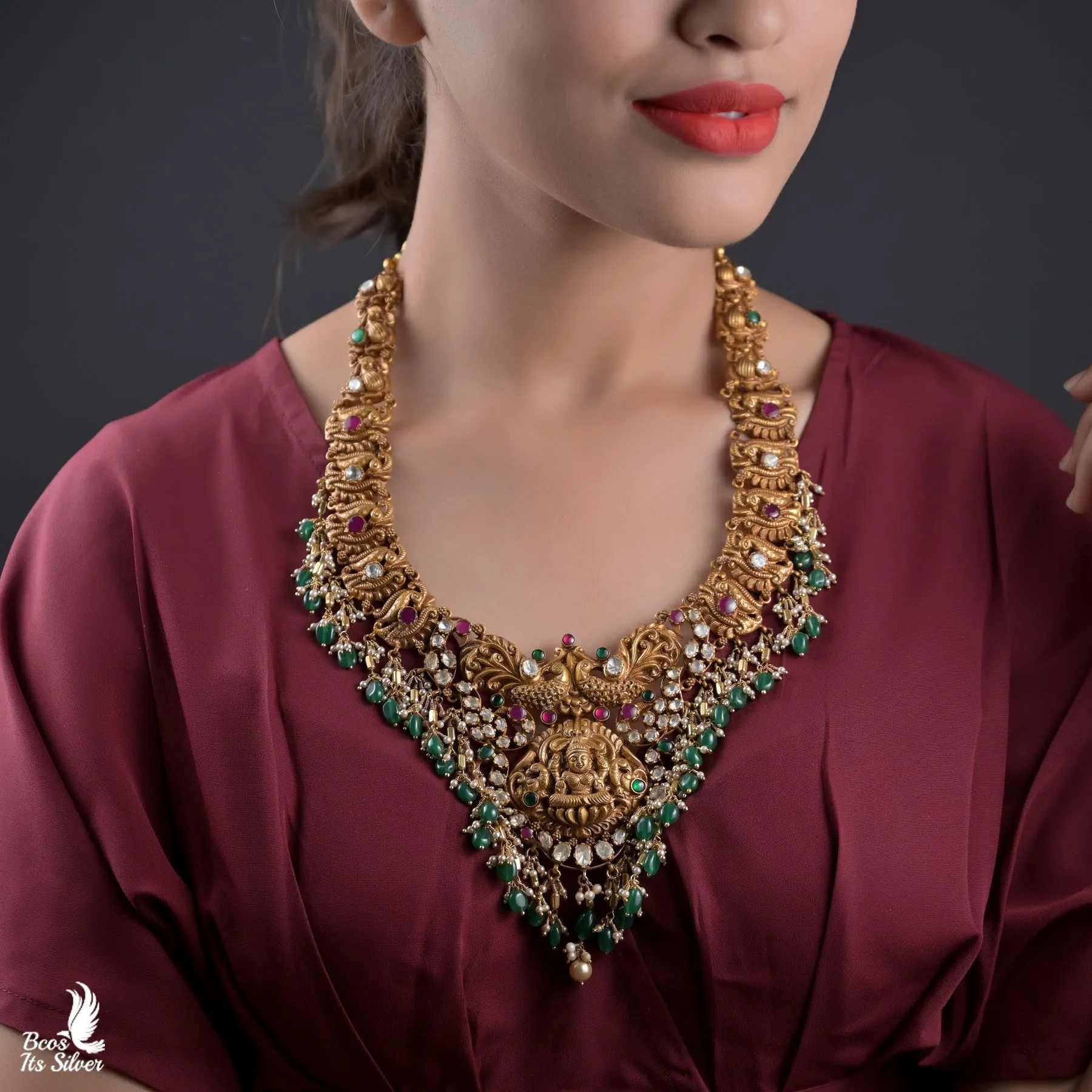 Bridal Flying peacock Neckpiece - 5235