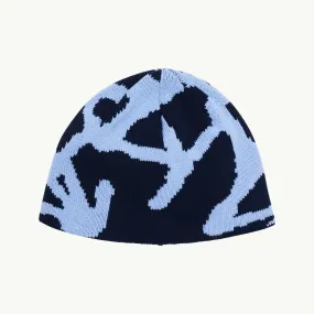 Burly Runningman Beanie - Splatter Blue