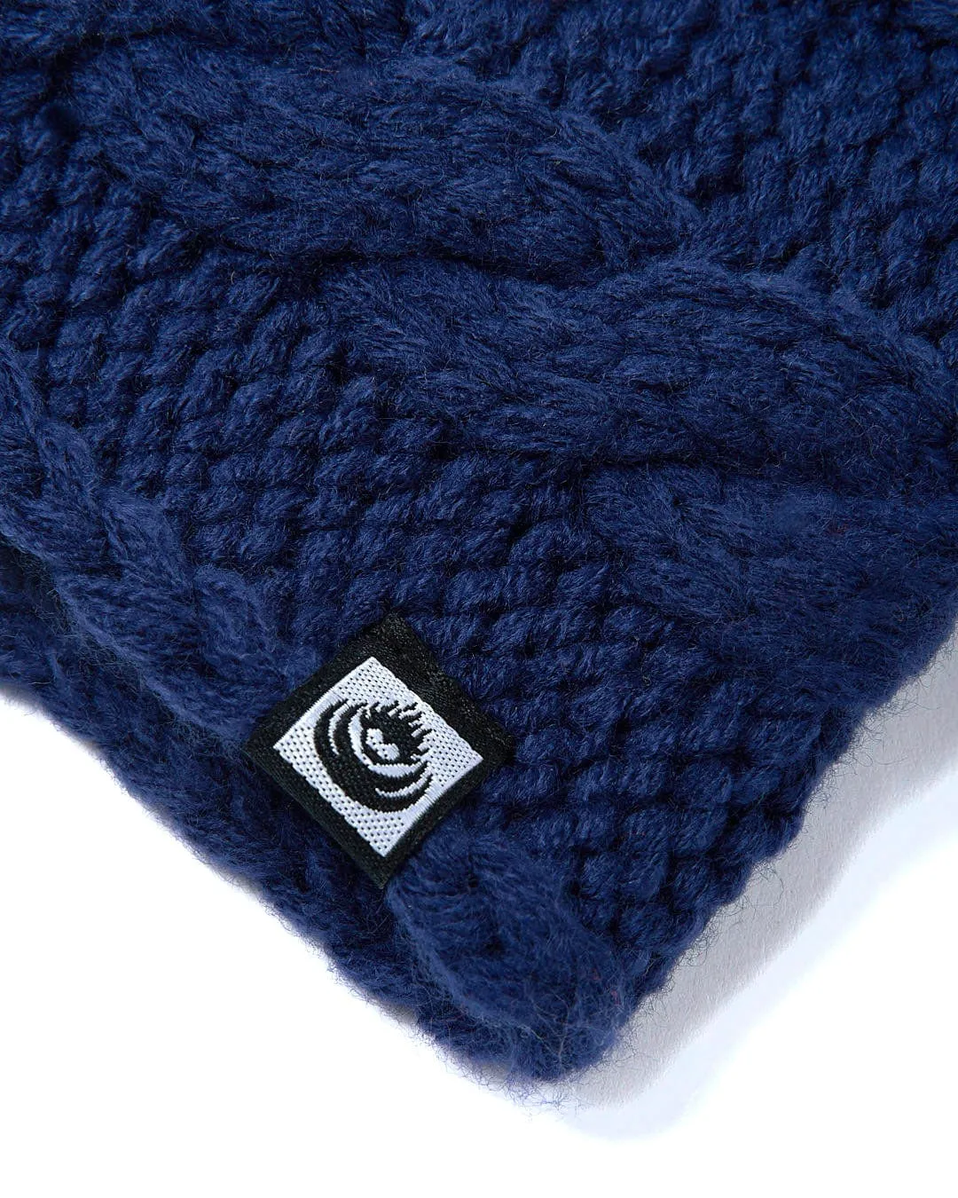 Cable - Knitted Headband - Blue