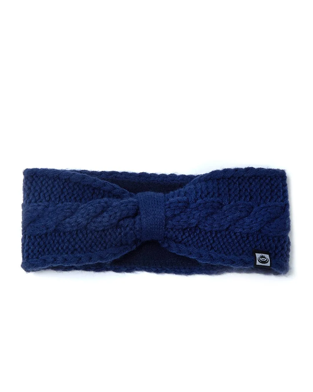 Cable - Knitted Headband - Blue