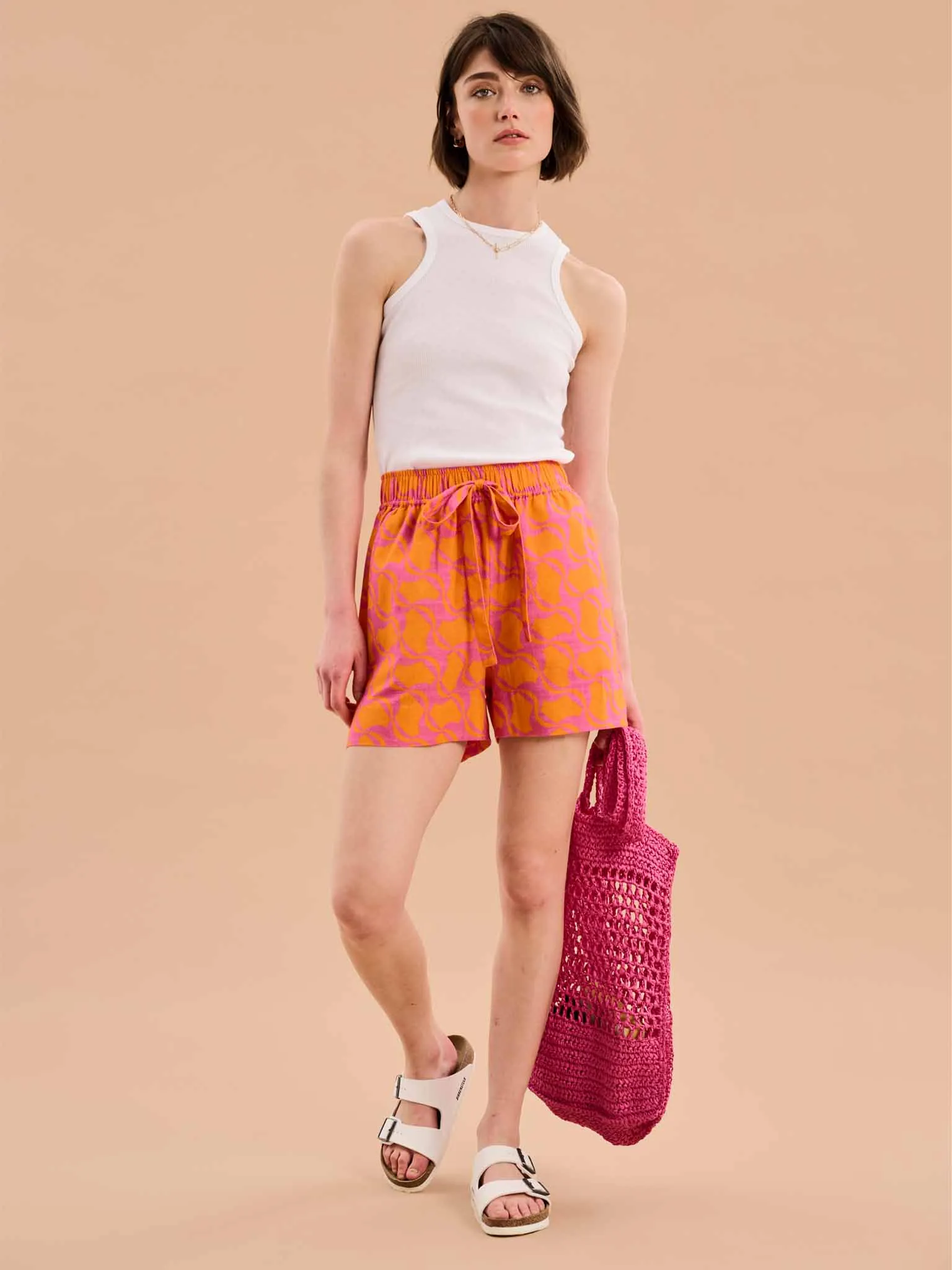 Canaria Elasticated Geo Print Shorts