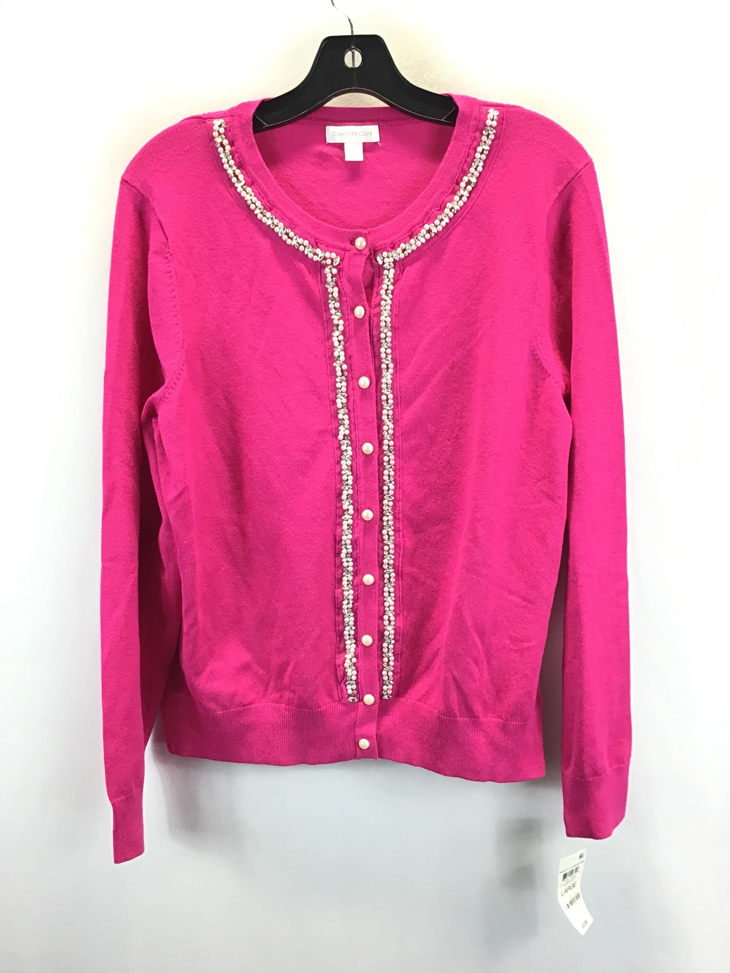 Cardigan By Charter Club, Size: L