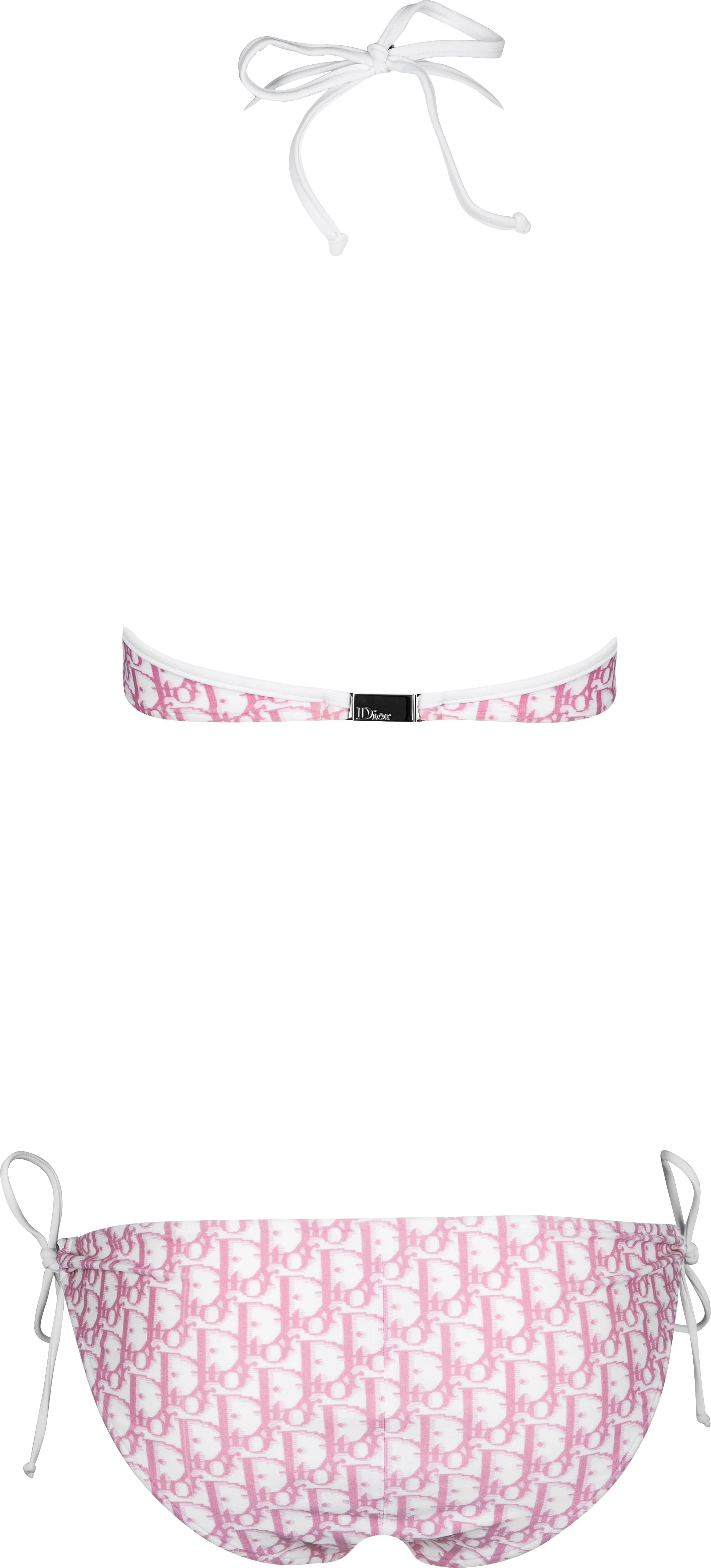 Christian Dior Diorissimo Girly Floral Applique Bikini