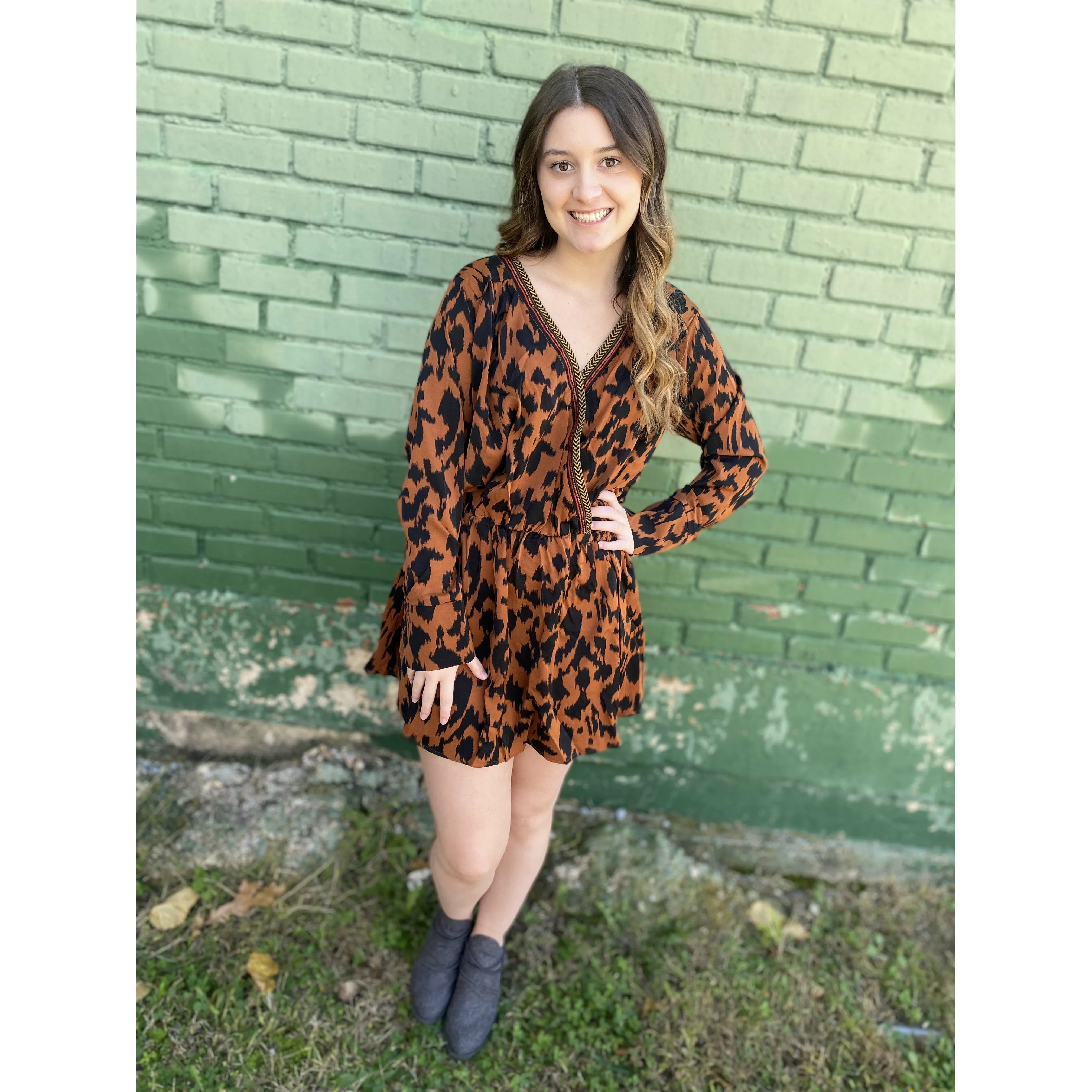 Cinnamon }} LEOPARD {{ Dress