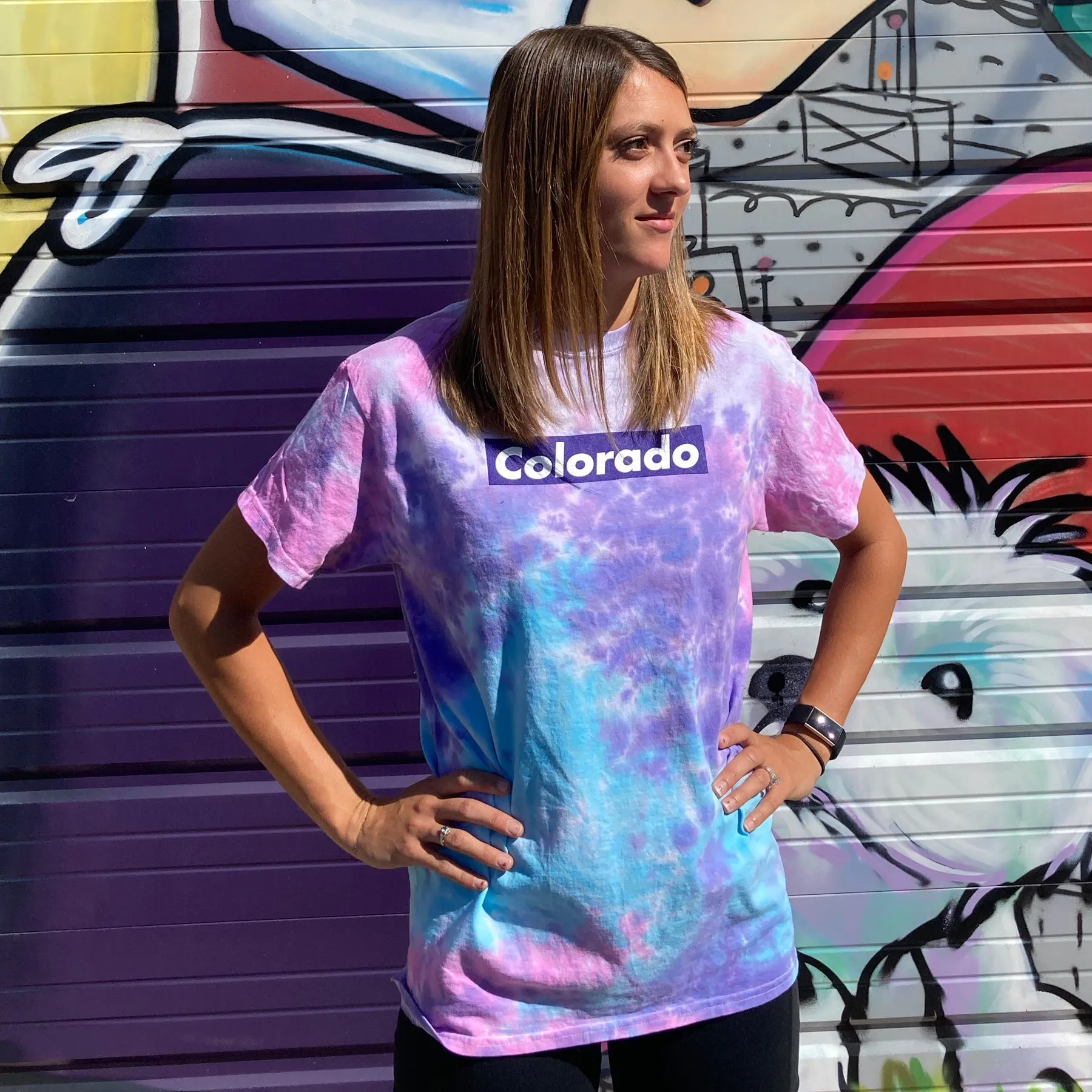 Cotton Candy Tie-Dye Colorado Skate T-Shirt