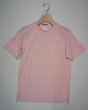 C.P. Company Jersey Pocket Resist Dyed T-Shirt / Pale Mauve