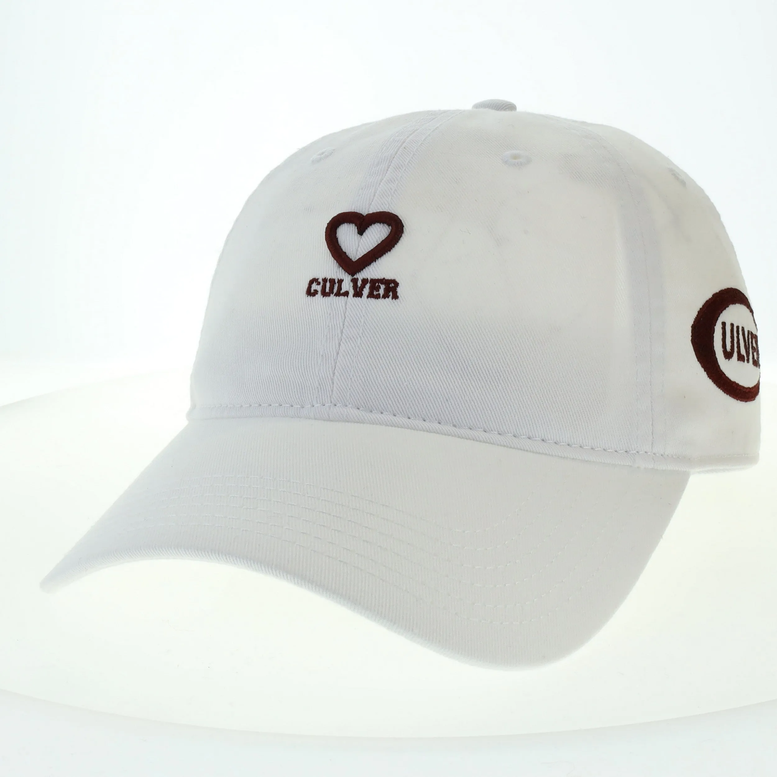 Culver Twill Heart Hat -  White