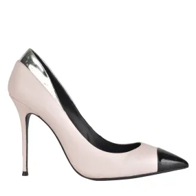 E66092 Blush Leather Pointy Pumps