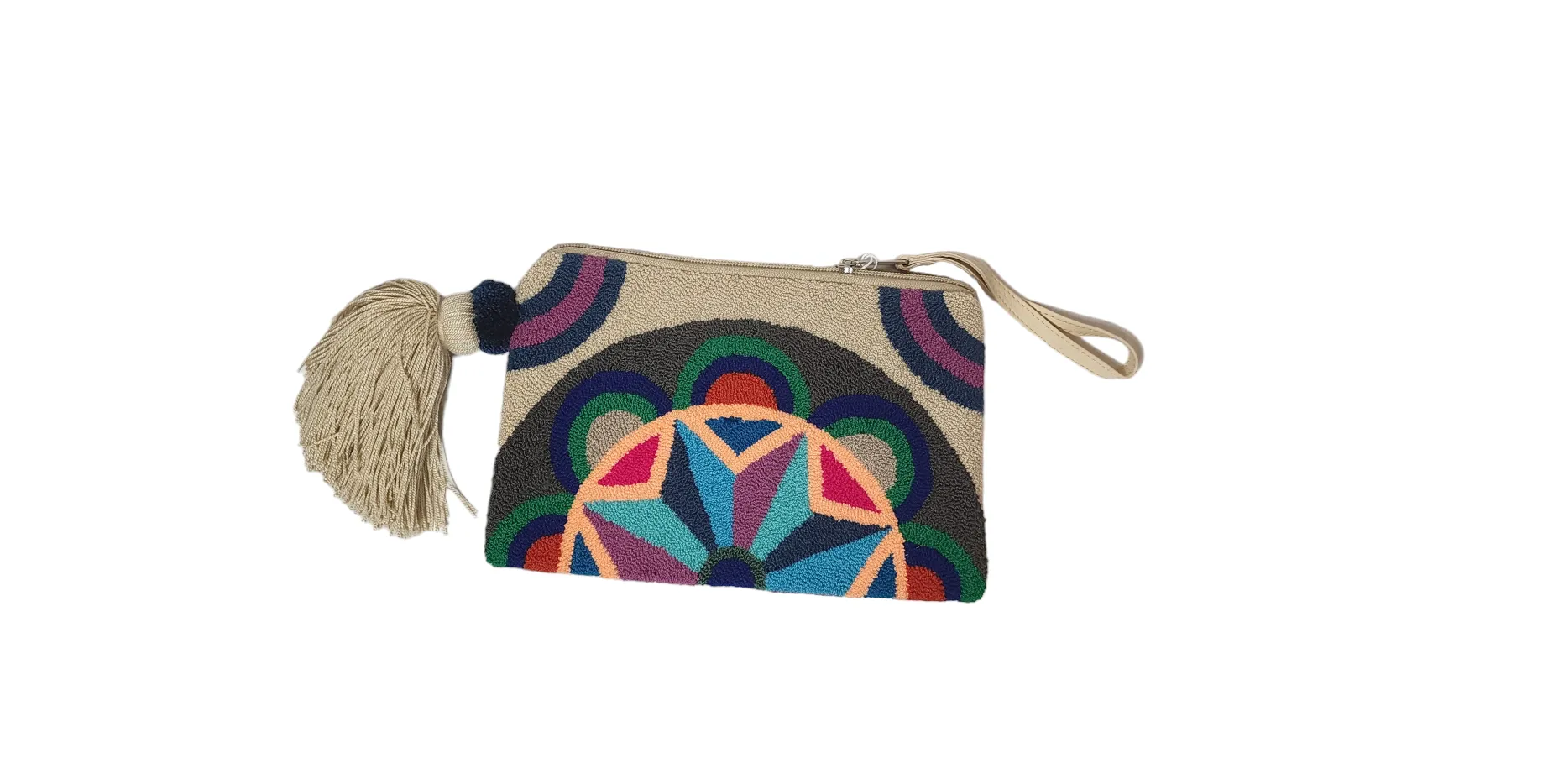 Elizabeth Handmade Wayuu Punch-needle Clutch