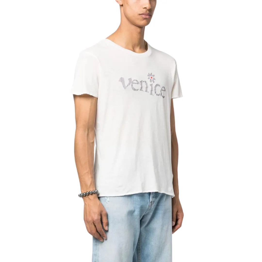 ERL Unisex Venice Knit TShirt - White