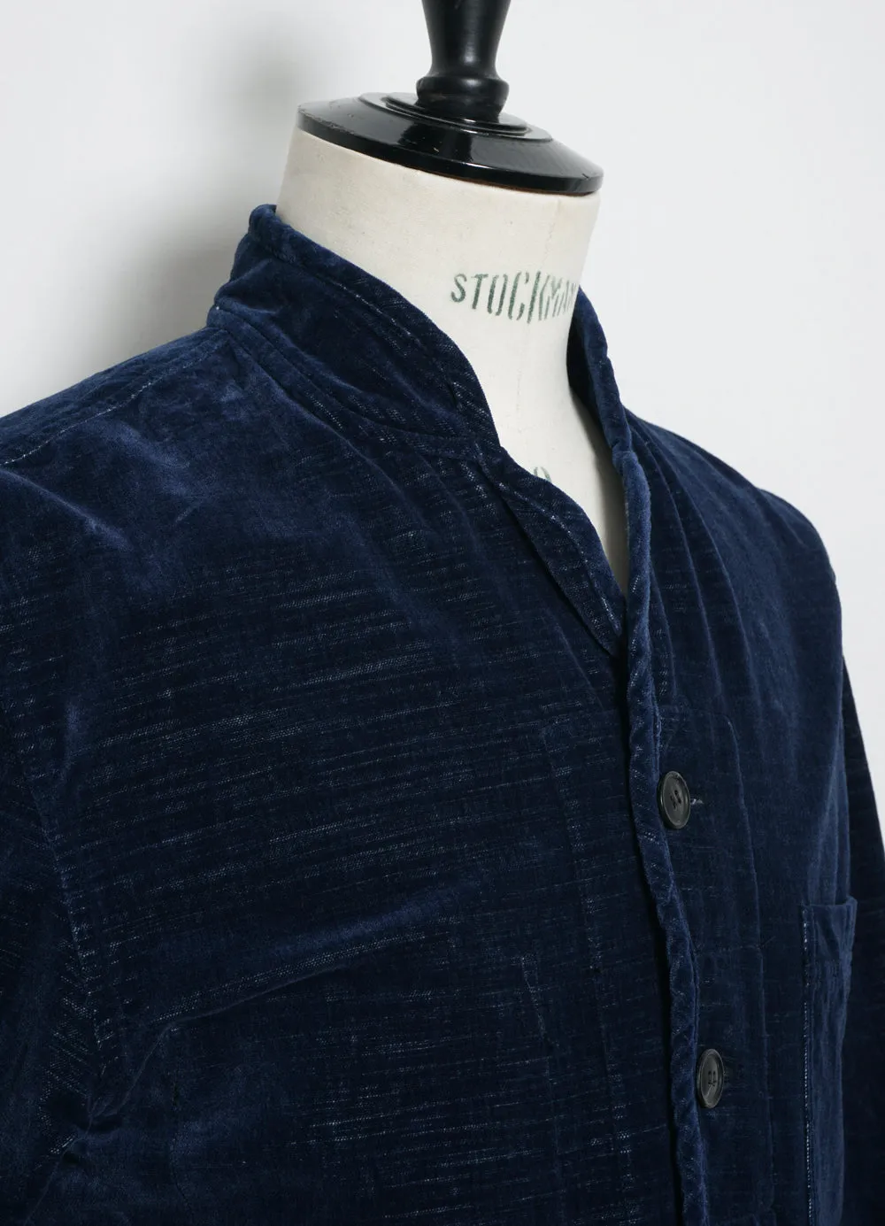 ERLING | Quilted Work Jacket | Velvet Indigo