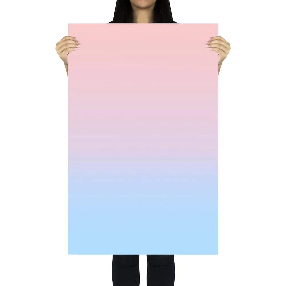 Flat Lay Instagram Backdrop - Duo 'Palm Cove' Gradient (56cm x 87cm)