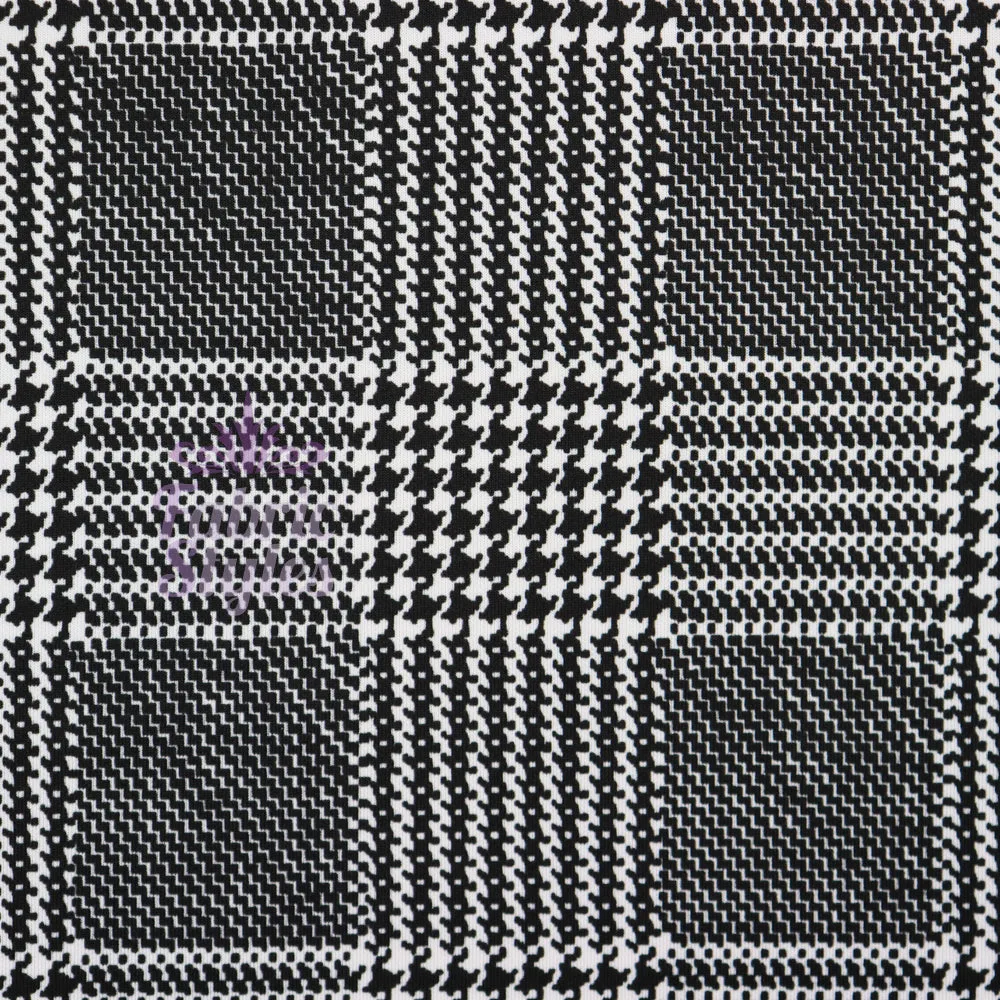 FS669 Black White Checks