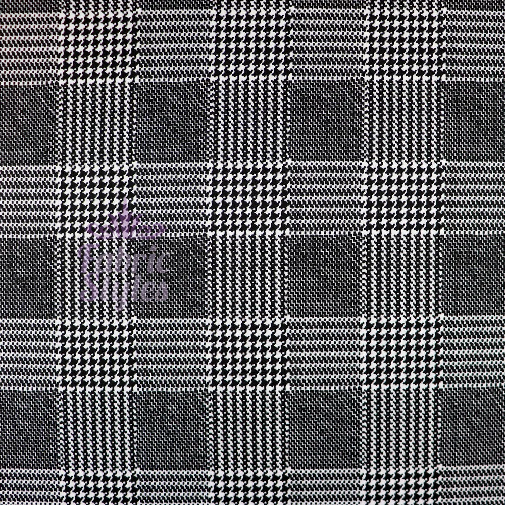 FS669 Black White Checks