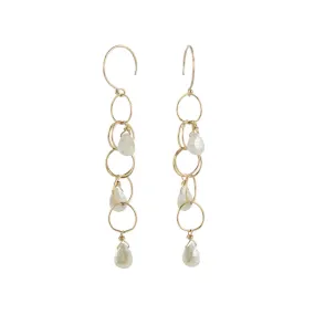 Gemstone Cascade Earrings