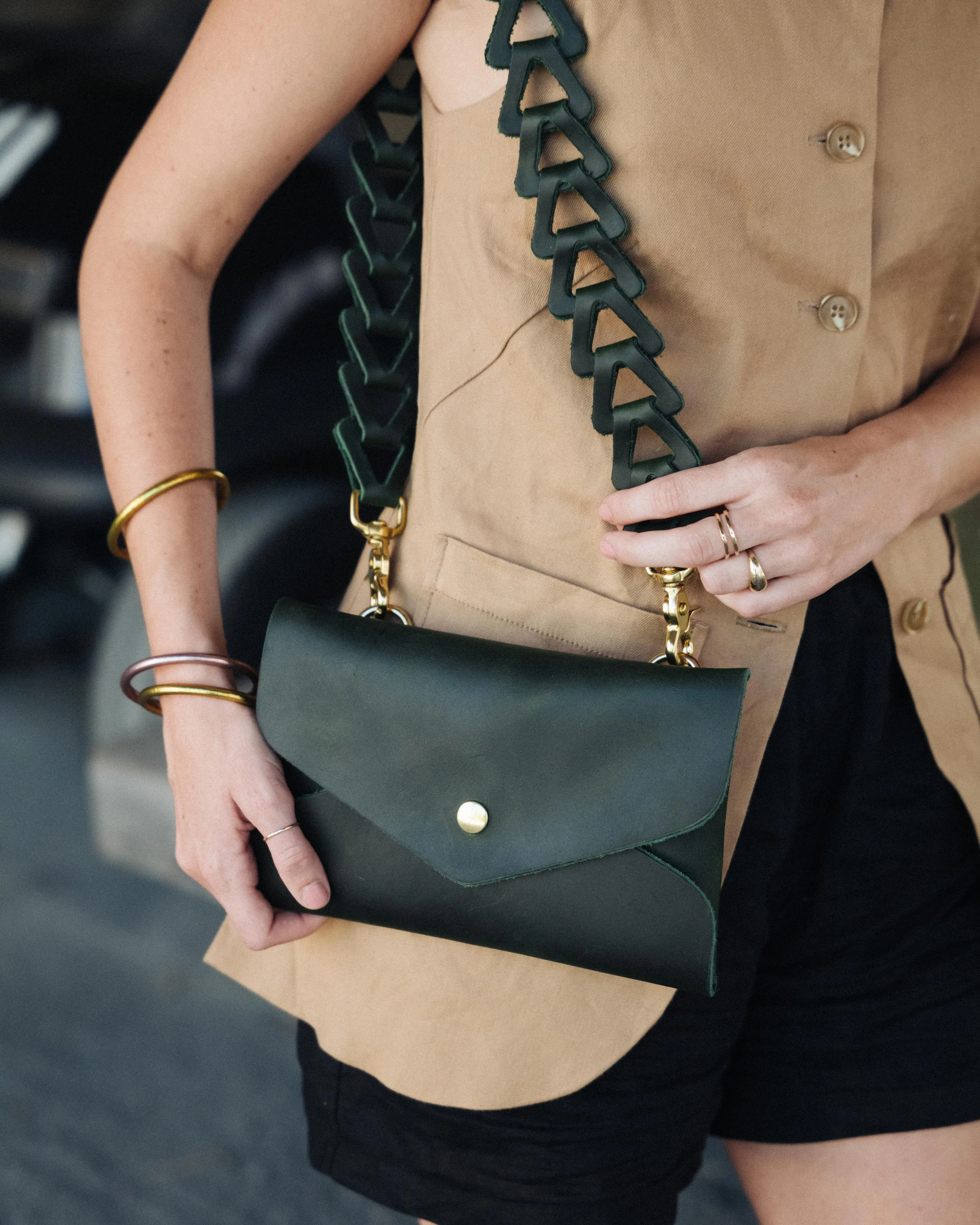 Green Cheaha Envelope Clutch