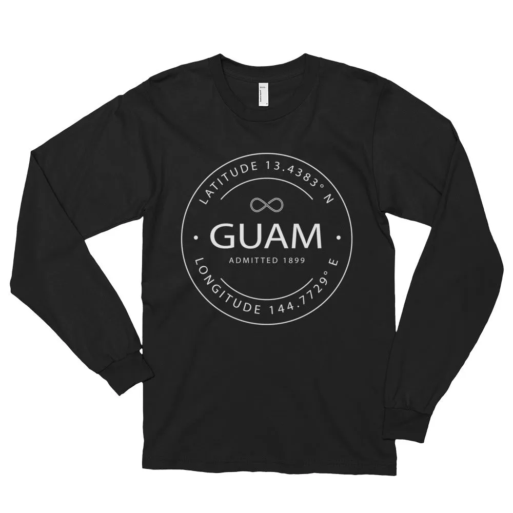 Guam - Long sleeve t-shirt (unisex) - Latitude & Longitude