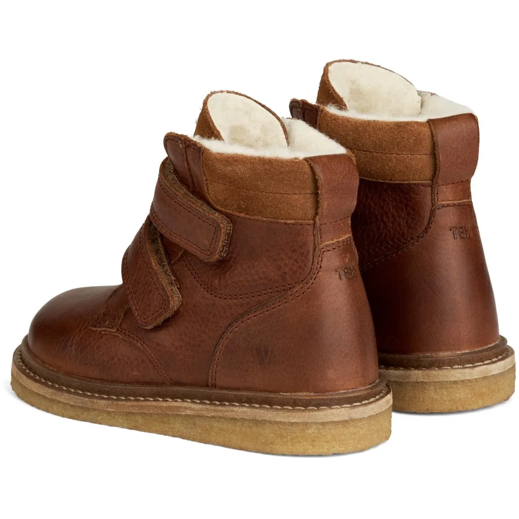 Hanan Velcro Tex - cognac