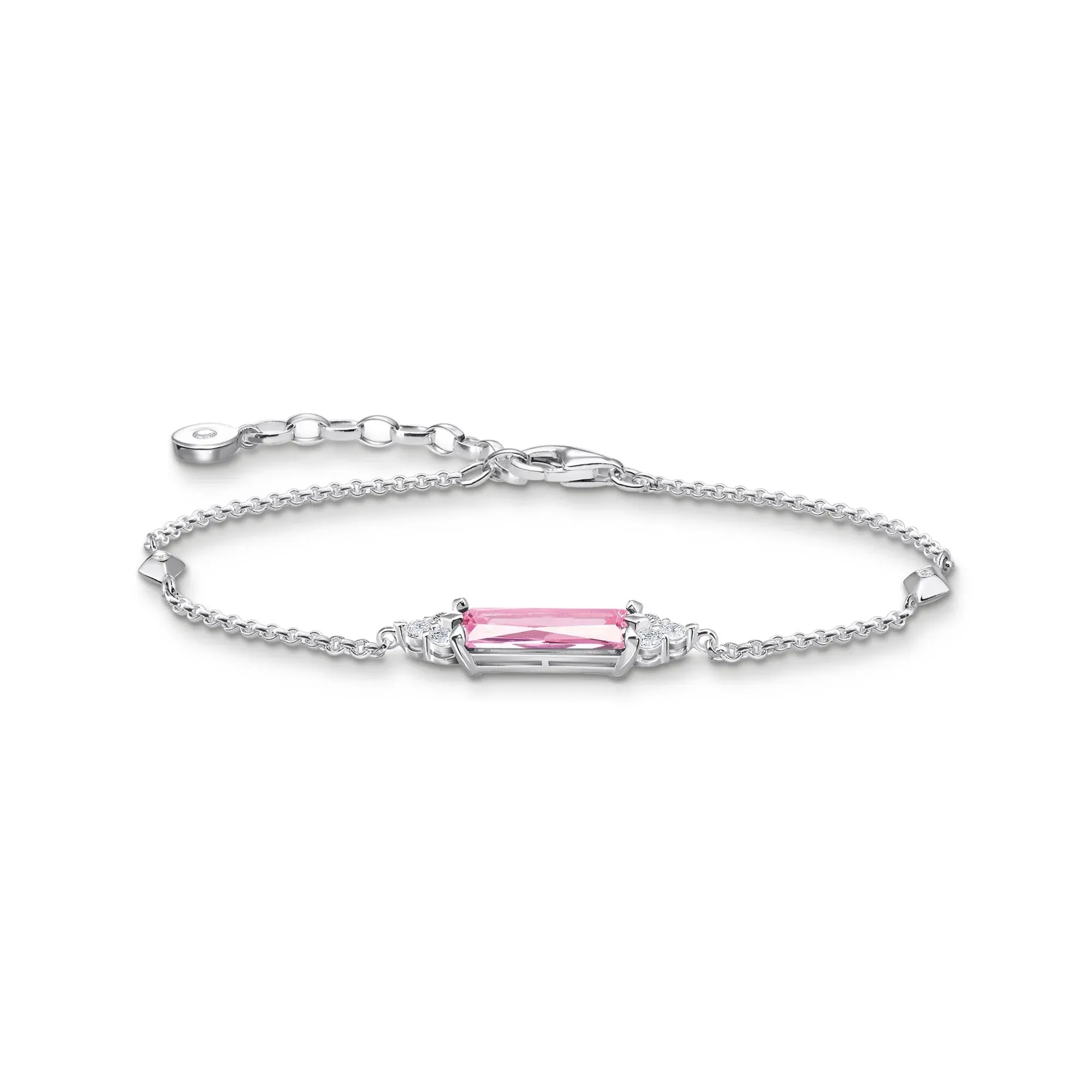 Heritage Pink Silver Bracelet