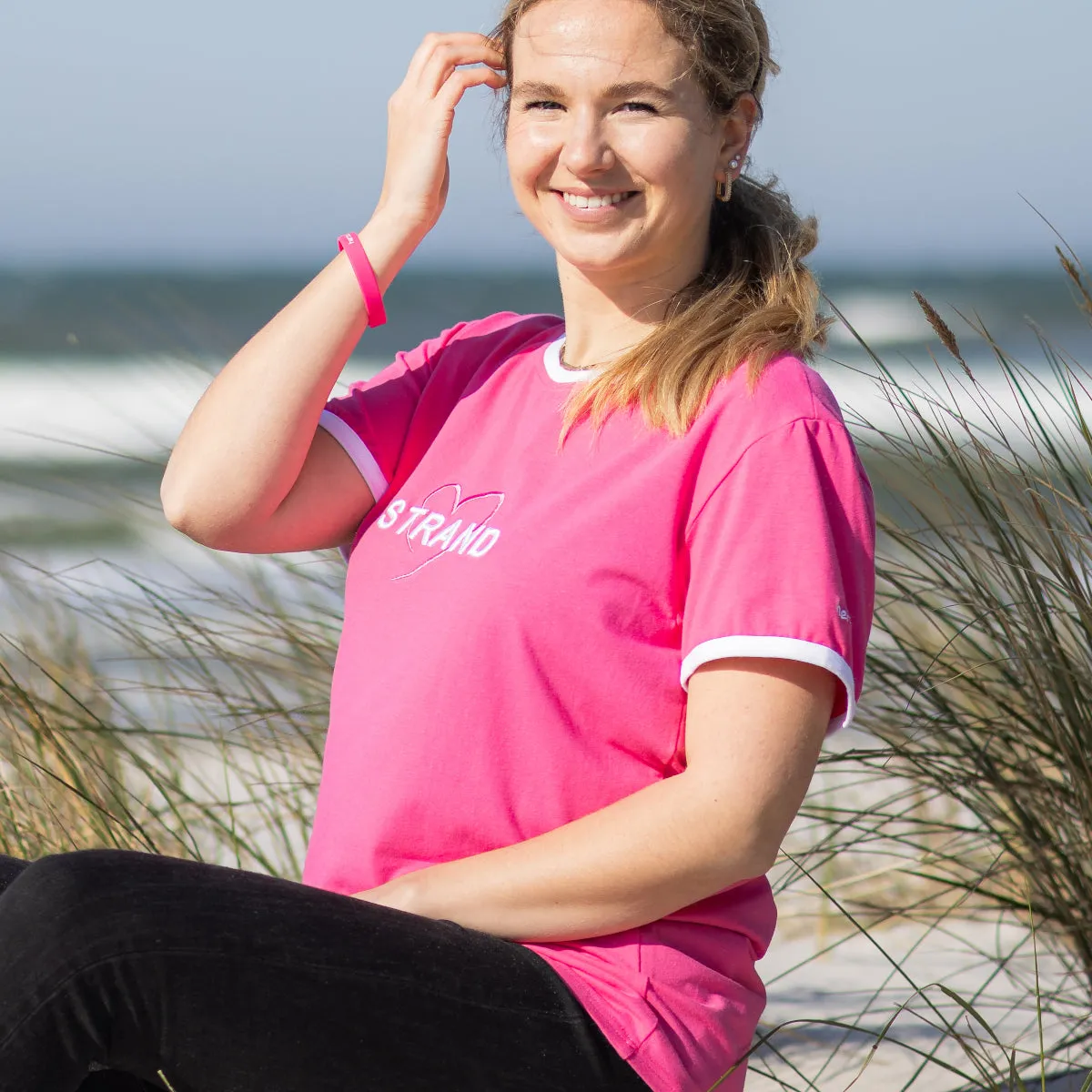 Herzlein® T-Shirt "Strand" in Pink