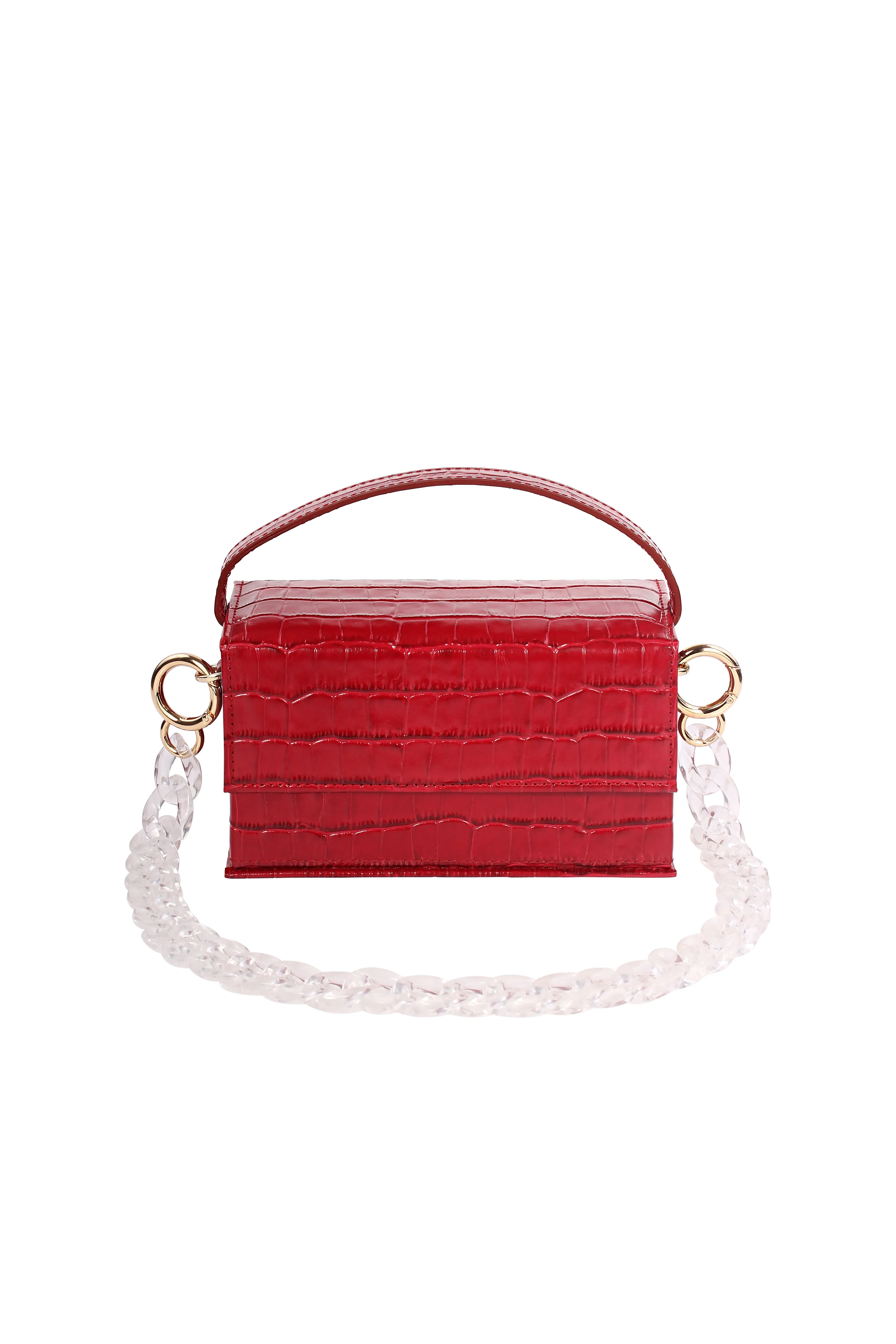 IDA Red croc (Small) with Chain