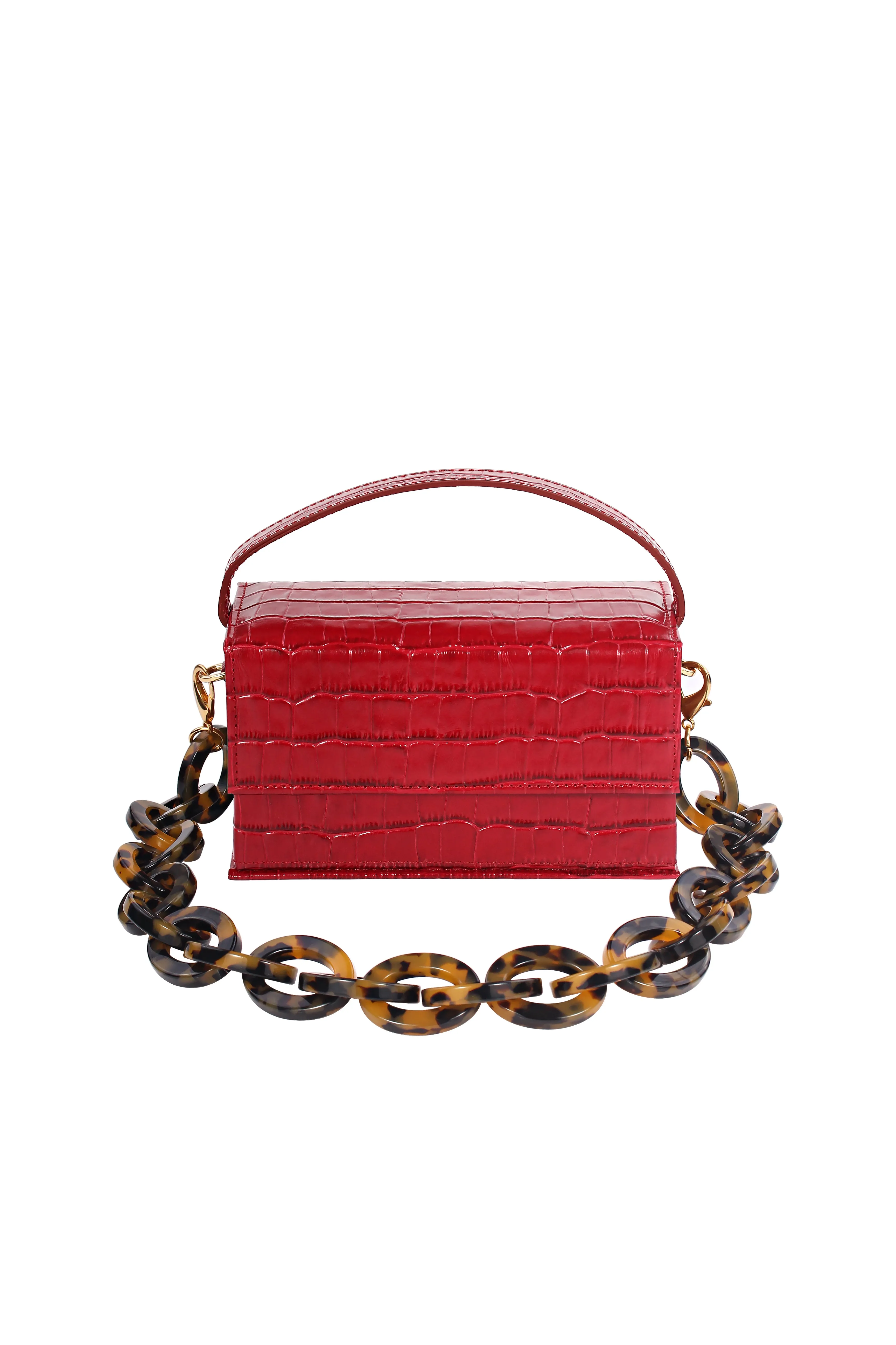 IDA Red croc (Small) with Chain