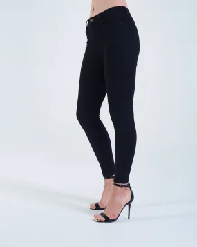 Kayla Mid Rise Skinny Black