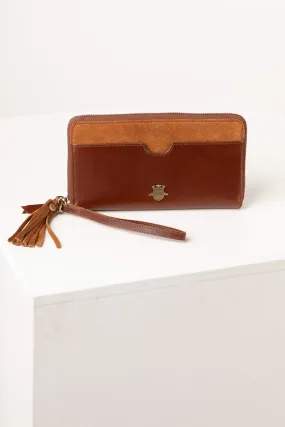 Ladies Suede Clutch Purse - Allerton